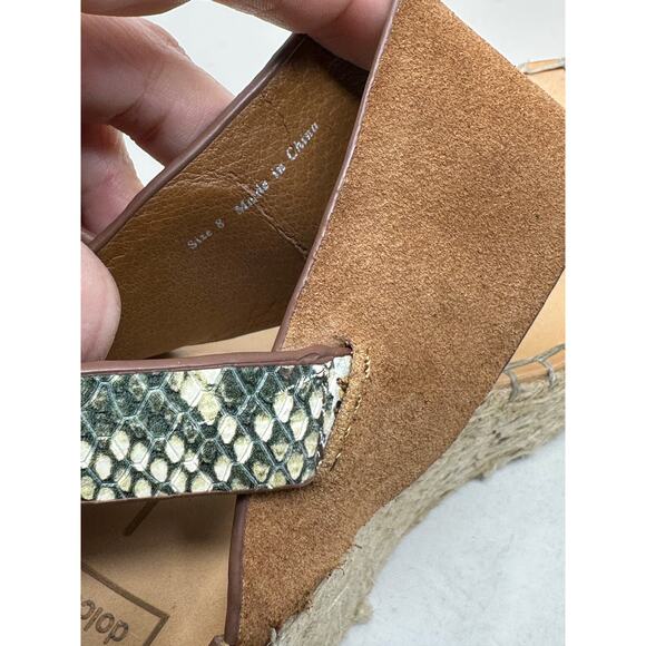 Dolce Vita Brown Suede Spiro Wedge Platform Sandal Size 8 - Picture 6 of 16